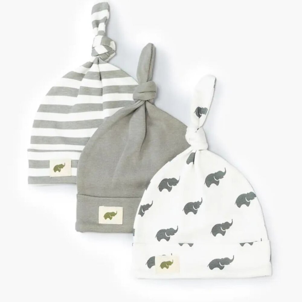 3-Pack Caps - Grey
